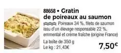 Thiriet Gratin de poireaux au saumon offre