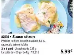Thiriet Sauce citron offre