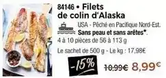 Thiriet Filets de colin d'alaska offre