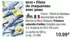 Thiriet Filets de maquereau avec peau offre