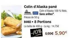 Thiriet Colin d'alaska pane offre