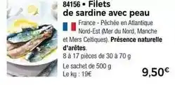 Thiriet Filets de sardine avec peau offre