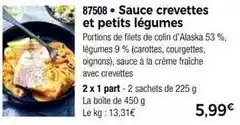 Thiriet Sauce crevettes et petits légumes offre