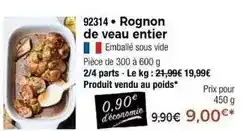 Thiriet Rognon de veau entier offre