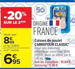 Thiriet Label rouge - chapon de pintade fermier offre