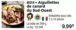 Thiriet Canard - aiguillettes de du sud-ouest offre