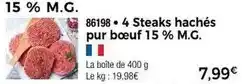 Thiriet Steaks hachés pur bœuf offre