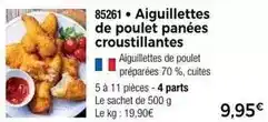 Thiriet Aiguillettes de poulet panées croustillantes offre