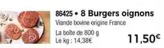 Thiriet 8 burgers oignons offre
