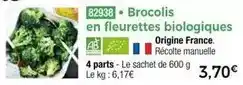 Thiriet Brocolis en fleurettes biologiques offre