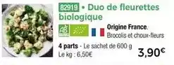 Thiriet Duo de fleurettes biologique offre