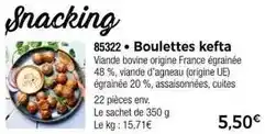 Thiriet Boulettes kefta offre