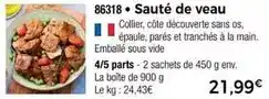 Thiriet Sauté de veau offre