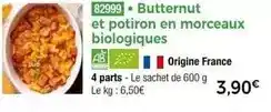 Thiriet Butternut et potiron en morceaux biologiques offre