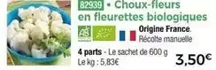 Thiriet Choux-fleurs en fleurettes biologiques offre