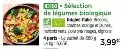 Thiriet Orange - sélection de légumes biologique offre