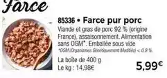 Thiriet Farce 85336 offre