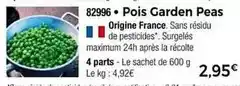 Thiriet Pois garden peas offre