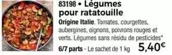 Thiriet Légumes pour ratatouille offre