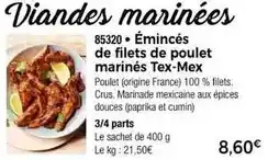 Thiriet Viandes marinées offre