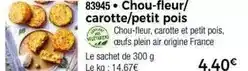 Thiriet Chou-fleur/ carotte/petit pois offre
