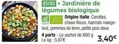 Thiriet Jardinière de légumes biologique offre