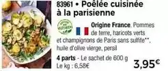 Thiriet Poêlée cuisinee à la parisienne offre