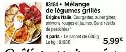 Thiriet Mélange de légumes grillés offre