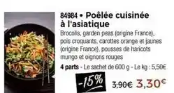 Thiriet Poêlée cuisinee à l'asiatique offre