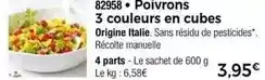 Thiriet Poivrons 3 couleurs en cubes offre