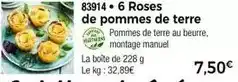 Thiriet 6 roses de pommes de terre offre