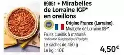 Thiriet Mirabelles de lorraine igp* en oreillons offre