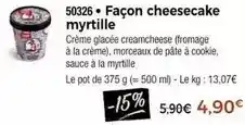 Thiriet Façon cheesecake myrtille offre
