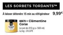 Thiriet Clémentine corse offre