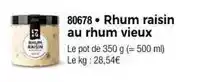 Thiriet Rhum raisin au rhum vieux offre