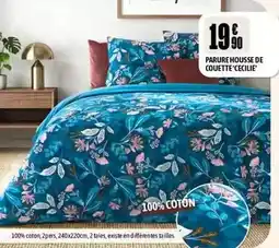 L'incroyable Parure housse de couette cecilie offre