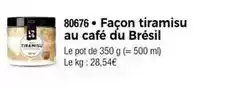 Thiriet Façon tiramisu au café du brésil offre