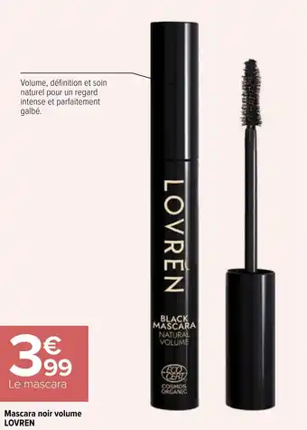 Mascara noir volume lovren