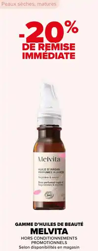 Carrefour Gamme d'huiles de beauté melvita offre