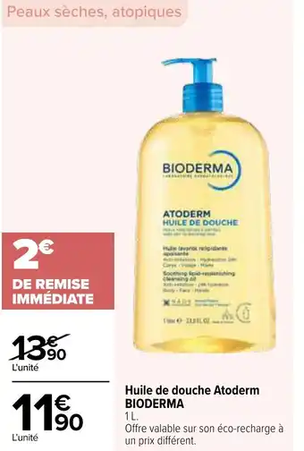 Huile de douche atoderm bioderma