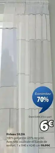 JYSK Rideau silda offre