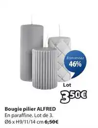 JYSK Bougie pilier alfred offre
