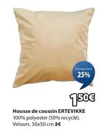 JYSK Housse de coussin ertevikke offre