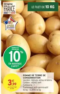 Intermarché Contact Pomme de terre de consommation offre