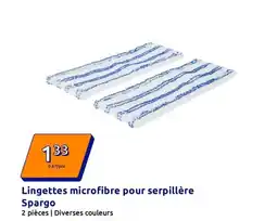 Action Lingettes microfibre pour serpillère offre