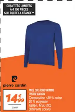 Netto Pull col rond homme pierre cardin offre