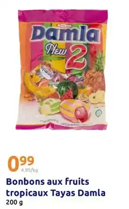 Action Bonbons aux fruits tropicaux offre