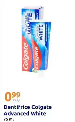 Action Colgate - dentifrice advanced white offre