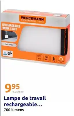 Action Werckmann - lampe de travail rechargeable offre