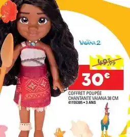 JouéClub Coffret poupée chantante vaiana 38 cm offre